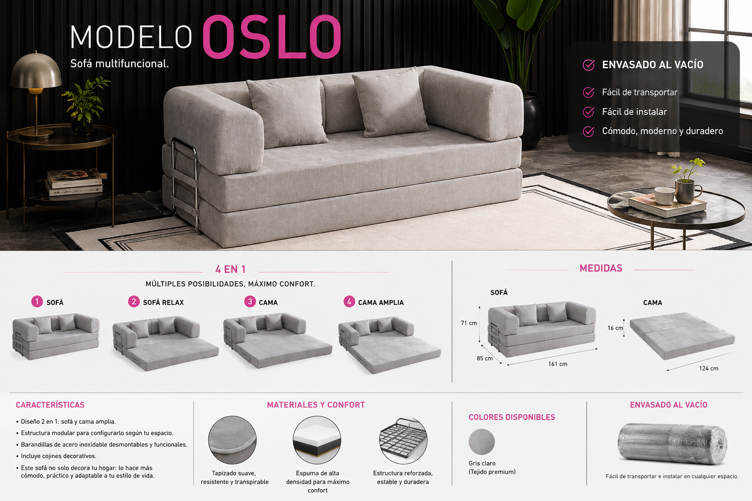 Sofá Cama OSLO - Imagen 2