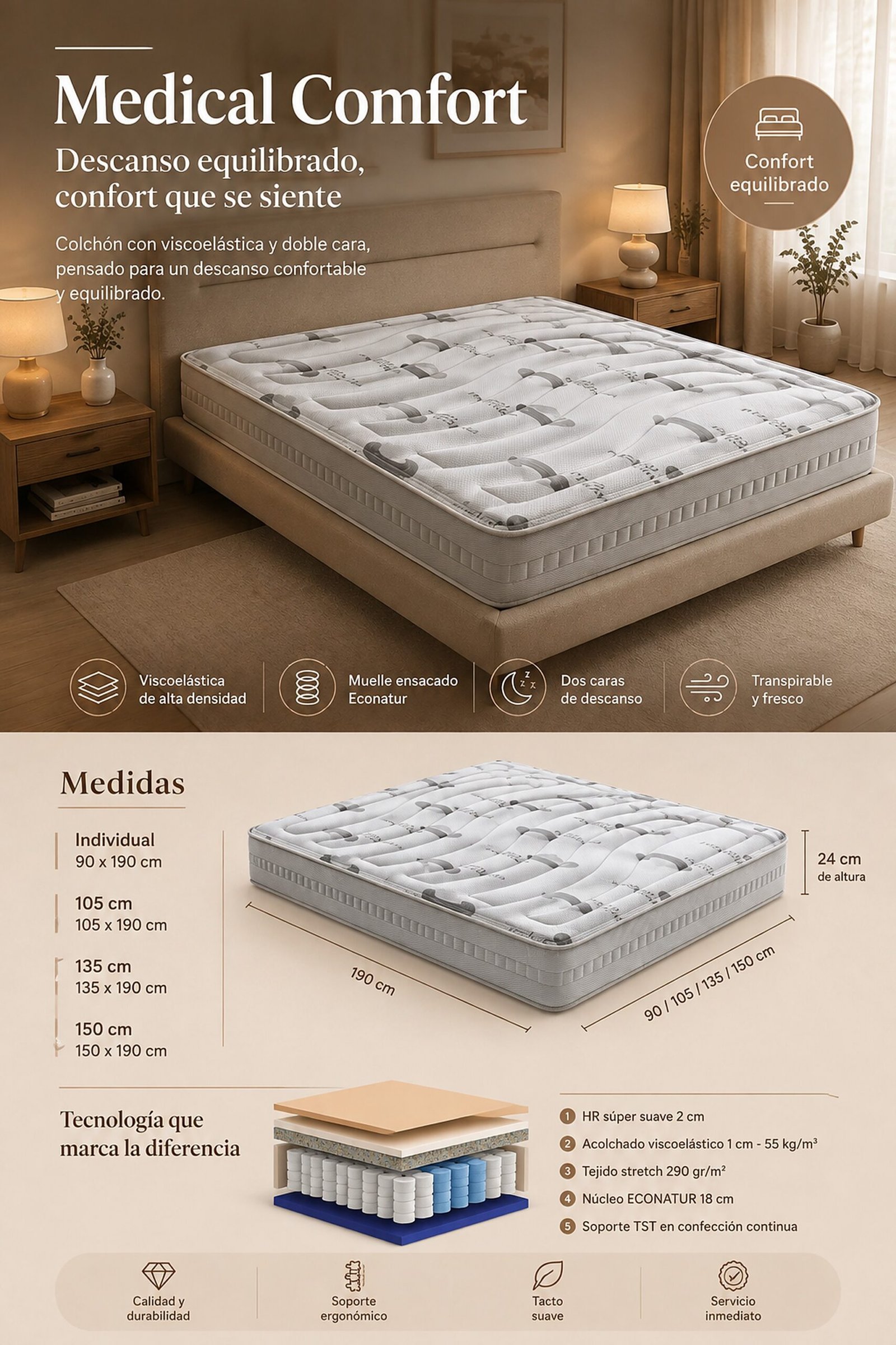 Colchón Medical Confort | NovaDreams