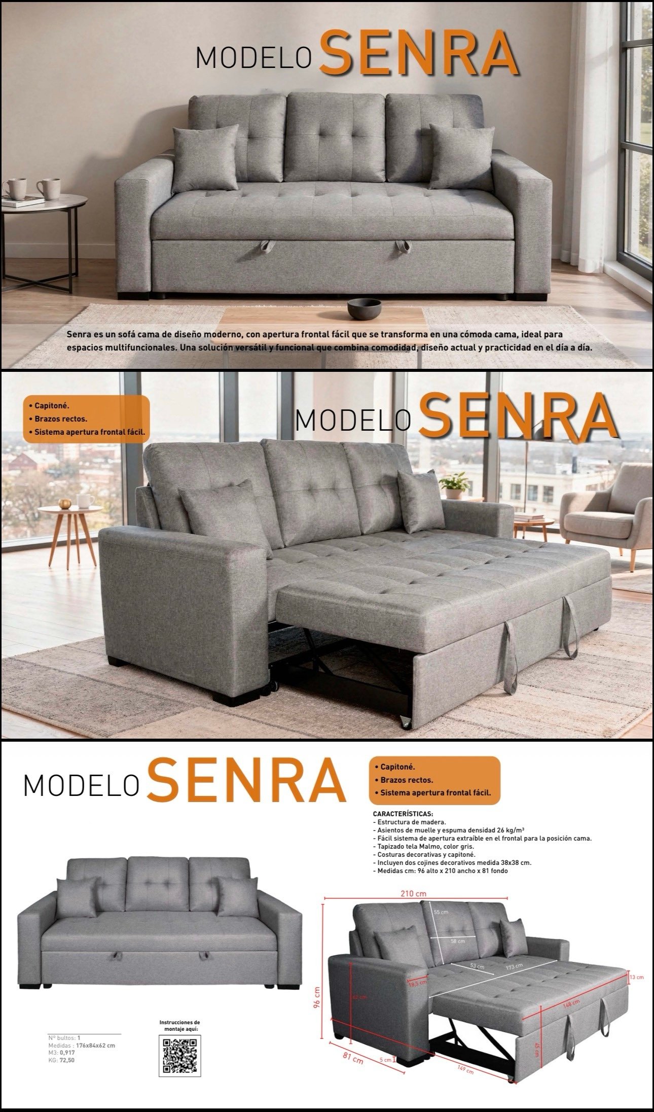 Sofá cama SENRA - Imagen 3